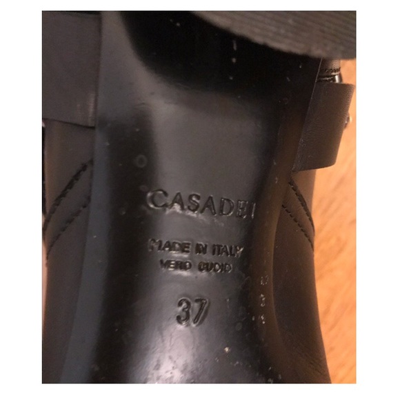 Casadei leather black booties - Picture 6 of 7